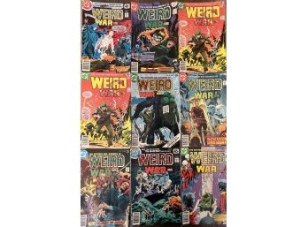 (9) DC Comics Weird War 1970's Comics