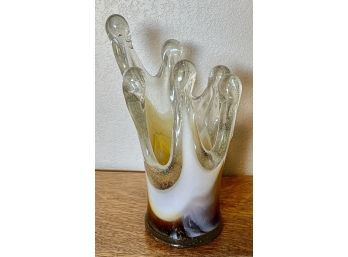 Vintage Hand Blown Art Glass Vase