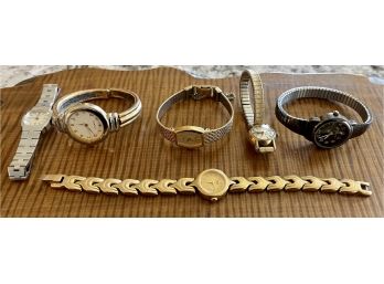 Vintage Watch Lot - Bulova 10k RGP T72490, Timex, Pulsar, And More