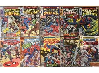 (10) 1970's Marvel Comics Group Spider-man Comics