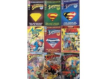 (9) Assorted 1970s And 1990s DC Superman Comics