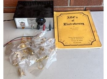 Vintage Dalmar MFG Deluxe Electroformer With ABCs Of Electroforming And Assorted Plated Jewelry/shells