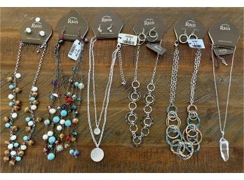 Lot Of Rain Jewelry Collection Boho Necklaces And Earrings - Crystals, Beads, And More
