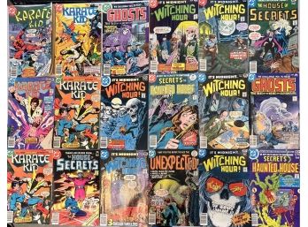 (18) Assorted 1970s & 1980s DC Comic Books - Karate Kid, Witching Hour, House Of Secrets, & More