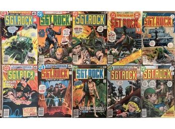 (10) DC Comics Sgt Rock 1970's (as Is)