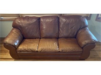 Italian Famous Barr Leather Couch