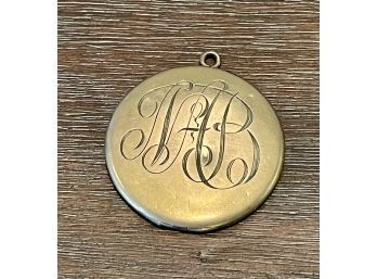 J.M.F. & Co Antique Gold Filled Double Sided Locket