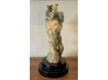 SETH VANDABLE 3 Of 45 Limited Edition Male Torso Bronze Sculpture On Black Marble Base