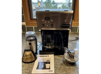 Cuisinart Coffee Plus 12 Cup Programmable Hot Water System, Hamilton Coffee Grinder, And Accessories