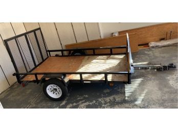 5ft X 8ft Mesh Gate Utility Trailer With Clean Title