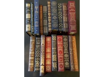 Lot Of 19 Easton Press Leather Bound Books 100 Greatest Books Ever Written - Moby Dick - Don Quixote