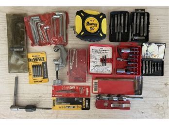 Assorted Hand Tools, Bits, And Hex Keys