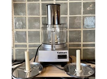 Cuisinart Food Processor With (3) Blades Tested And Powers On