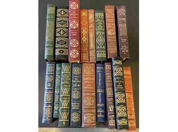 Lot Of 17 Easton Press Leather Bound Books 100 Greatest Books Ever Written, Dracula - Alice In Wonderland