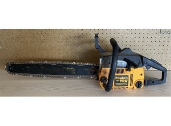 Poulan 295 Pro 20' Gas Powered Chainsaw With Hard Case & Instructions
