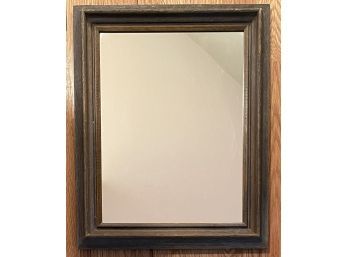 Vintage Resin Wood Tone Framed Wall Mirror