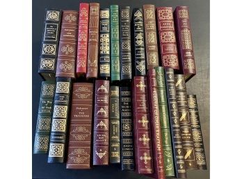 Lot Of 23 Easton Press Leather Bound Books 100 Greatest Books Ever Written - Little Women - Of Mice And Men