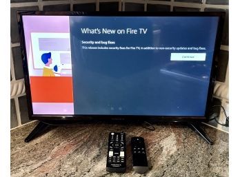 Insignia 24 Inch LED TV Model No NS-24D310NA19 With Fire Stick And Both Remotes