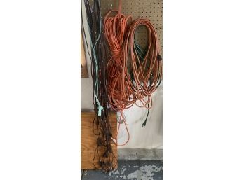 Collection Of Assorted Size Extension Cords (as Is)