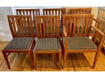 Collection Of 6 Loewenstein Dinning Chairs - (4) Armed Captain Chairs And (2) Side Chairs