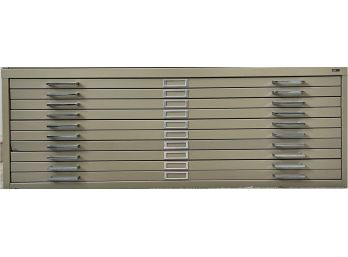 Safco Tan Metal 10 Drawer Paper/map Cabinet (1 Of 2)