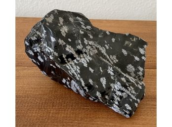 Vintage Snowflake Obsidian Gem Stone Rough Rock