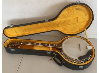 El Degas 4 String Banjo With Hard Case (as Is)