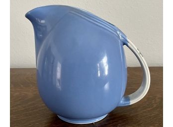 Hall's Superior Kitchenware Made In USA Rose Parade 1259 Blue Pottery Pitcher
