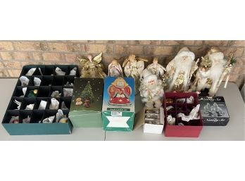 Christmas Collection - Material Figurines, Angel Cookie Jar, And More