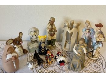 Collection Of Assorted Figurines - Willow Tree, Hallmark Omura, Napco, Norleans,  Soapstone Circle Of Friends