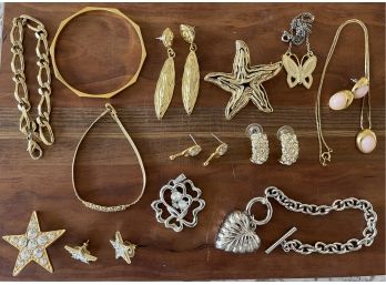 Jewelry Collection Including Trifari - Park Lane - Enamel - Gold Tone - Rhinestones & More