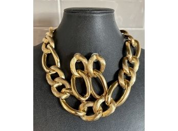 Park Lane Chunky Gold Tone Chain Link Necklace With Matching Earrings