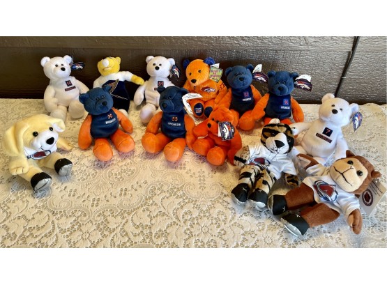 (13) Colorado Sports Teams Bears From Bammers & Limited Treasures Pro Bears Including Elway And Davis