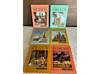 (6) Guided Tours Of The World Panorama Books With Color Slides (Hardback) 1960s