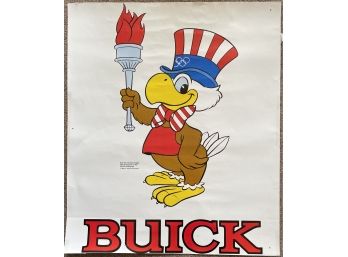 Sam The Olympic Eagle Official Mascot 1980 XXLLLRD Olympiad Buick Poster