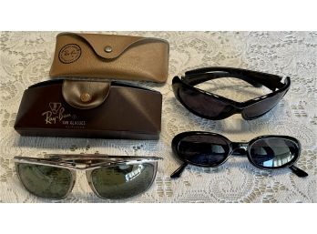 Sunglasses Including B&L Ray Bans USA With Original Case, Racing Sunglasses And Additional Ray Bans CASE ONLY