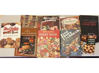 Assorted Vintage Cook Books Including Christmas, Berry Crocker, Hallmark, & More