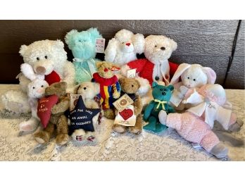 Large Collection Of Assorted Stuffed Animals From Boyds, Hallmark, TN, Gund, Including Ty Piccadilly