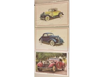 Assorted Whirley Industries & Blanzich Laminated Car Place Mats