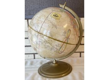 Cram Antique 12 Inch World Spinning Globe