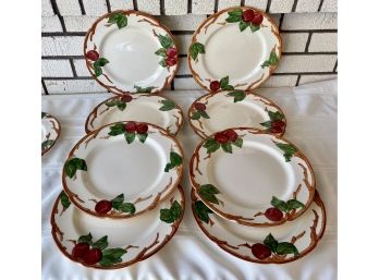 (9) Vintage Franciscan Apple Pattern Dinner Plates