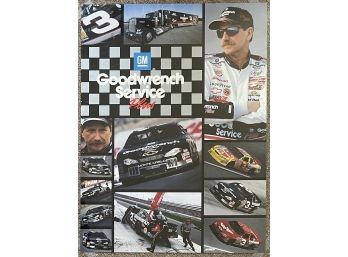 GM Goodwrench Service Plus Dale Earnhardt Poster With Plexiglas Front