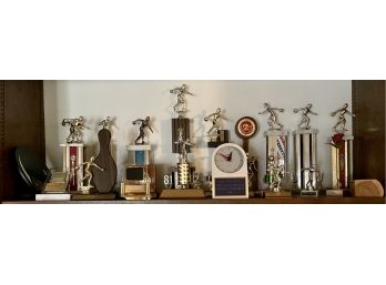 Collection Of Women's/Men's Bowling Trophies