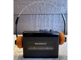 Magnavox AQ6490 Stereo Cassette Player With Headphones