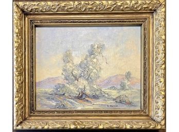 Lenore Sherman Small Original Oil Painting - Smoke Trees -