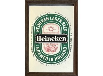 Vintage 14' X 20' Heineken Bar Mirror