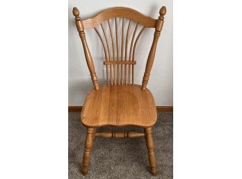 Solid Maple Colonial Style Spindle Back Chair Made In USA