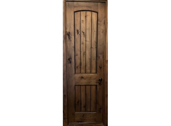 Gorgeous Knotty Alder Custom Designer Door With Door Frame 27.5'w X 92'H
