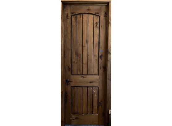 Stunning Custom Knotty Alder Solid Door 31.75'w X 92'h And Includes Door Frame