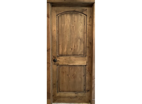 Custom Knotty Alder Door With Frame